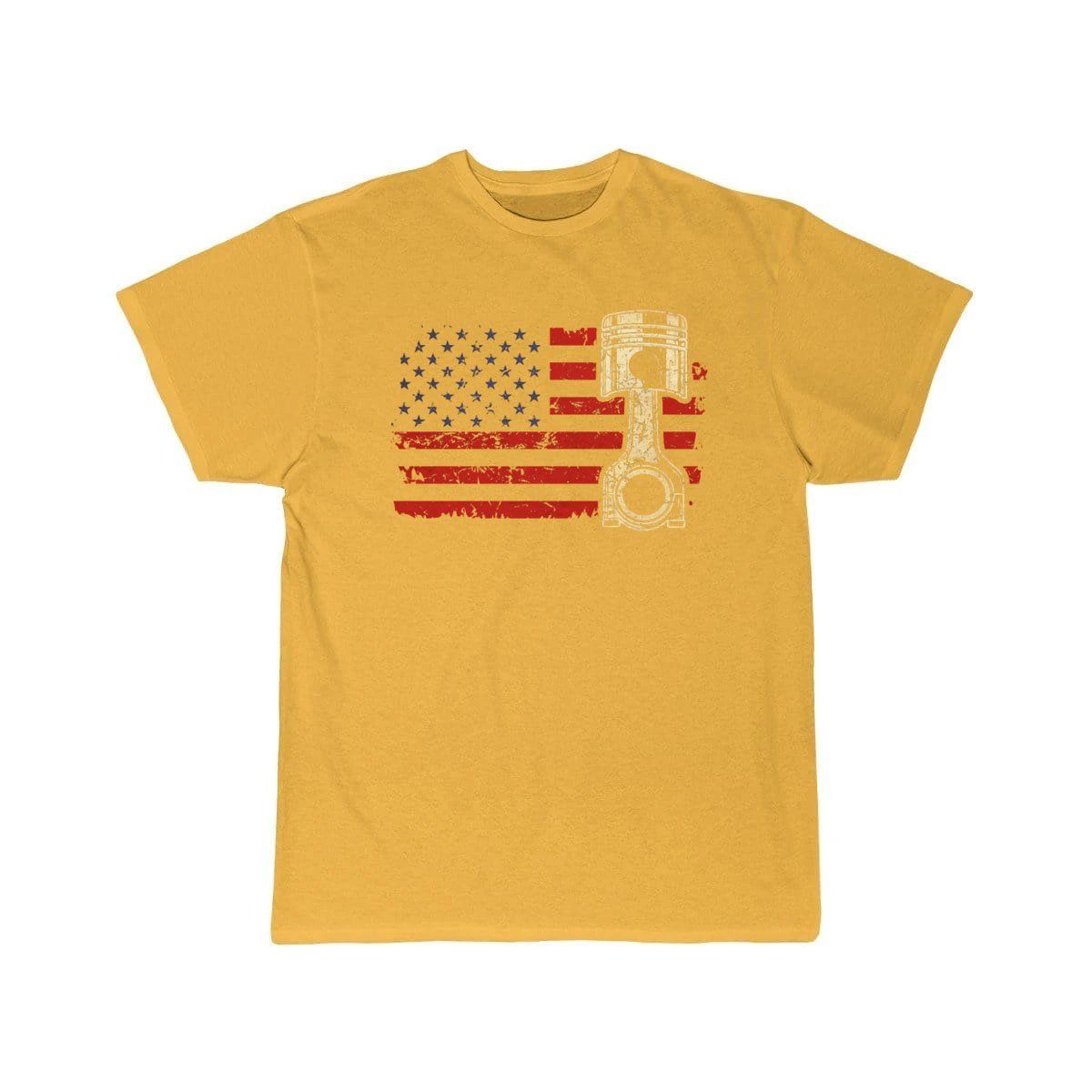 US American Flag Piston Vintage Patriot  T-Shirt THE AV8R