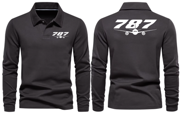 BOEING 787 LONG SLEEVE POLO