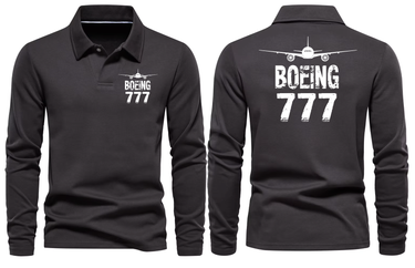 BOEING 777 LONG SLEEVE POLO