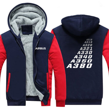 AIRBUS FAMILY DESIGNED ZIPPER SWEATERS THE AV8R