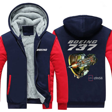 B737 CFM56 DESIGNED ZIPPER SWEATER THE AV8R