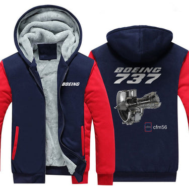 B737 CFM56 DESIGNED ZIPPER SWEATER THE AV8R