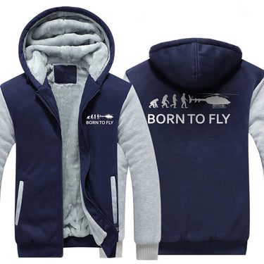 BORN TO FLY DESIGNED ZIPPER SWEATER THE AV8R
