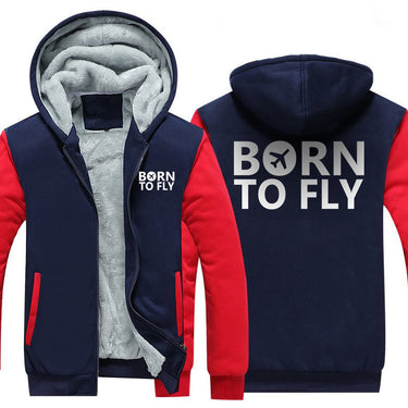 BORN TO FLY DESIGNED ZIPPER SWEATER THE AV8R
