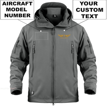 CUSTOM AIRCRAFT MODEL NUMBER AND WING MILITARY FLEECE THE AV8R
