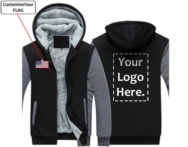 THE CUSTOM FLAG & LOGO DESIGNED ZIPPER SWEATERS THE AV8R