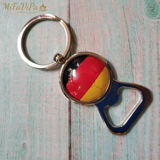 1 PC KEYCHAIN BEER OPENER FOOTBALL SOUVENIR KEY CHAINS - PILOTSX