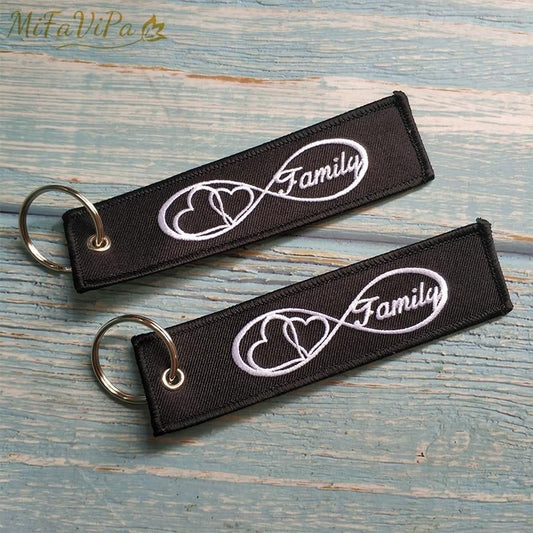 1 PSC EMBROIDERY FAMILY INFINITY LOVE KEYCHAIN - PILOTSX