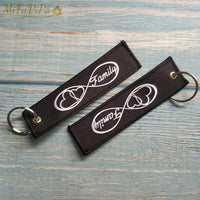 Thumbnail for 1 PSC EMBROIDERY FAMILY INFINITY LOVE KEYCHAIN - PILOTSX