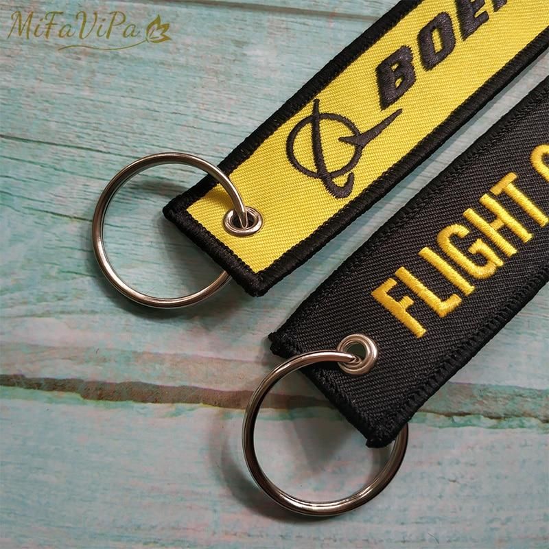 10 PCS BOEING KEY CHAINS FLIGHT OPERATION EMBROIDERY KEY CHAIN - PILOTSX