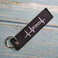 Thumbnail for 10 PCS EMBROIDERY HEARTBEAT KEYCHAIN - PILOTSX