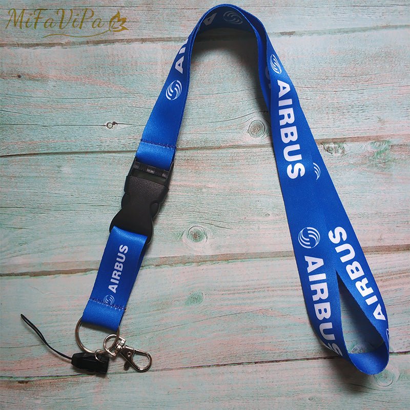 100 PCS AIRBUS LANYARDS NECK STRAP CHAVEIRO KEY CHAIN - PILOTSX