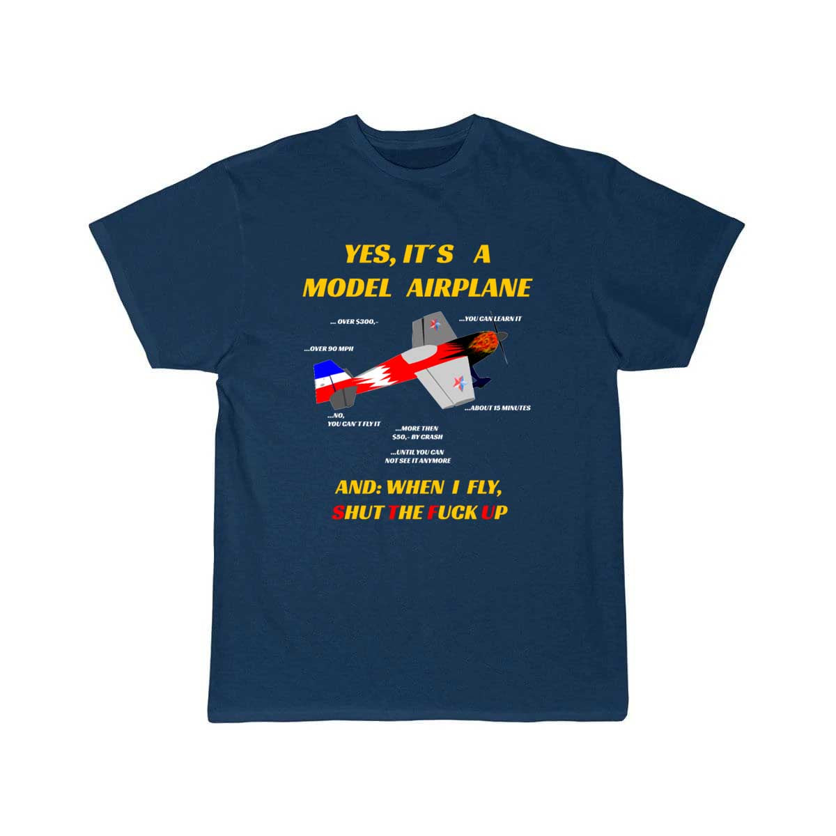 Model Building Pilot Airplane T-SHIRT THE AV8R