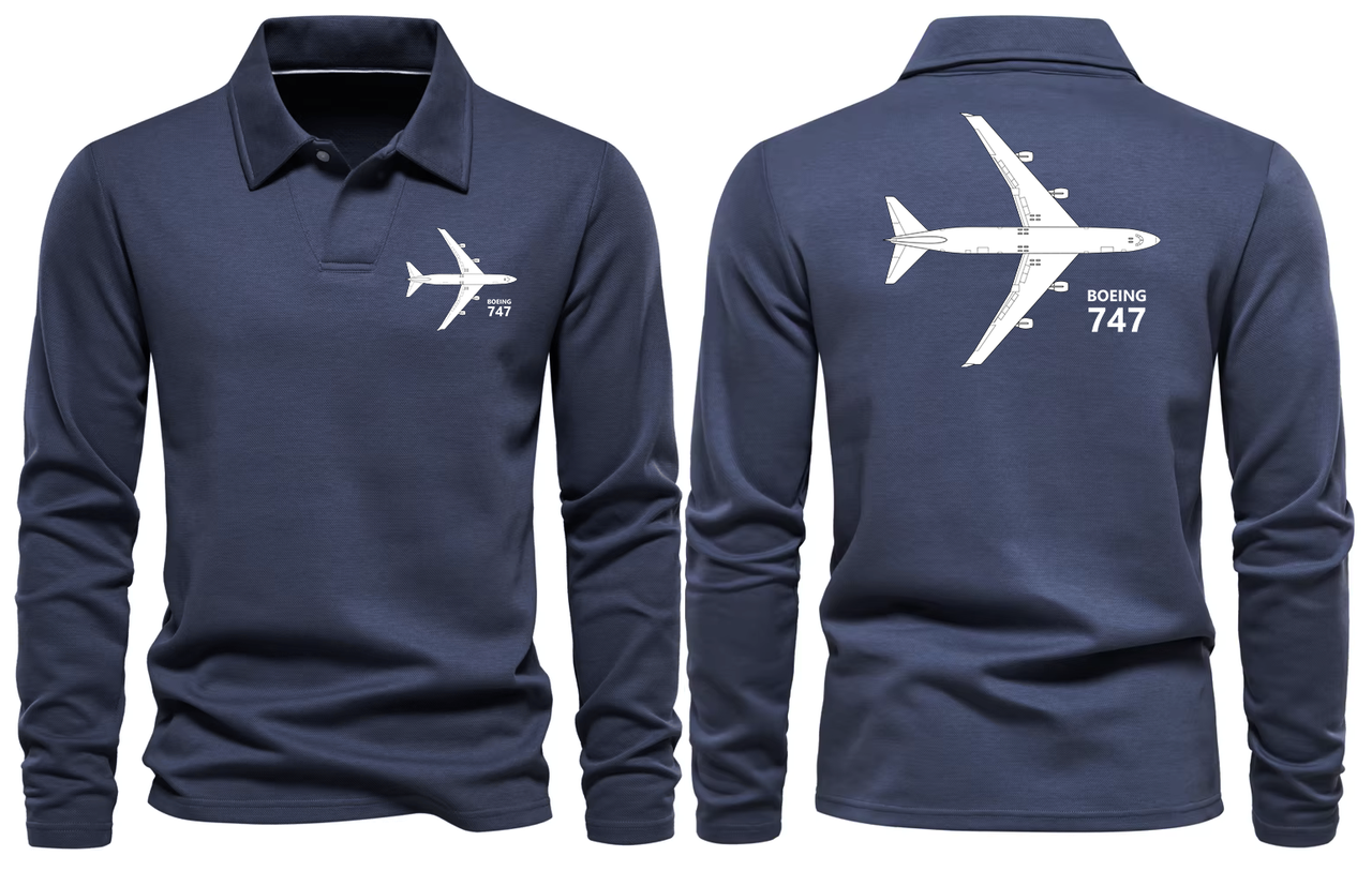 BOEING 747  LONG SLEEVE  POLO