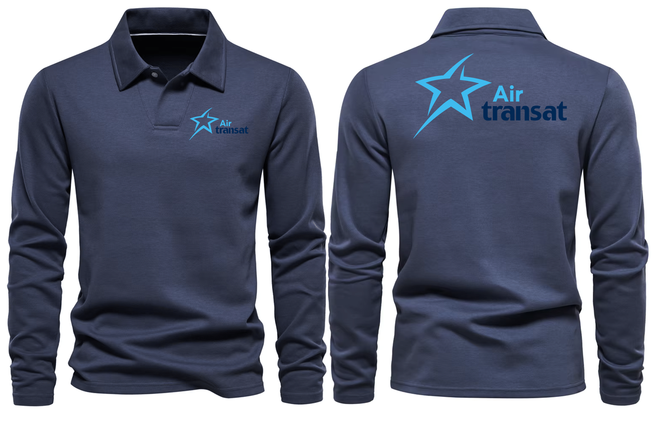 AIR TRANSAT LONG SLEEVE  POLO 01