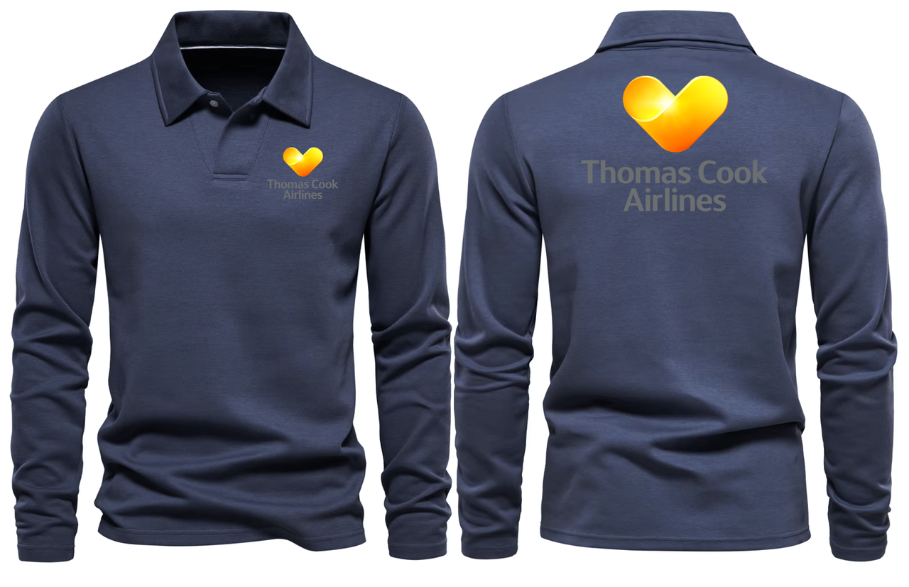 THOMAS AIRLINES LONG SLEEVE  POLO