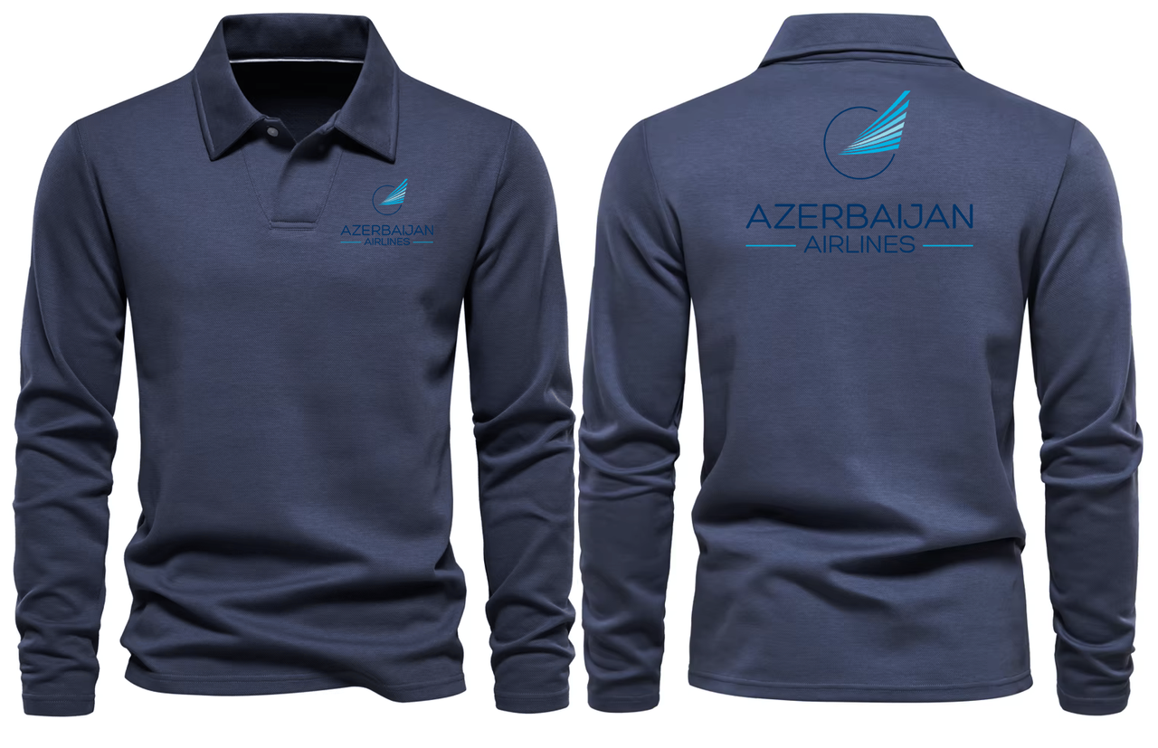 AZERBAIJAN AIRLINES LONG SLEEVE  POLO