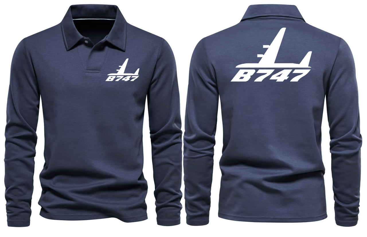 BOEING 747  LONG SLEEVE  POLO