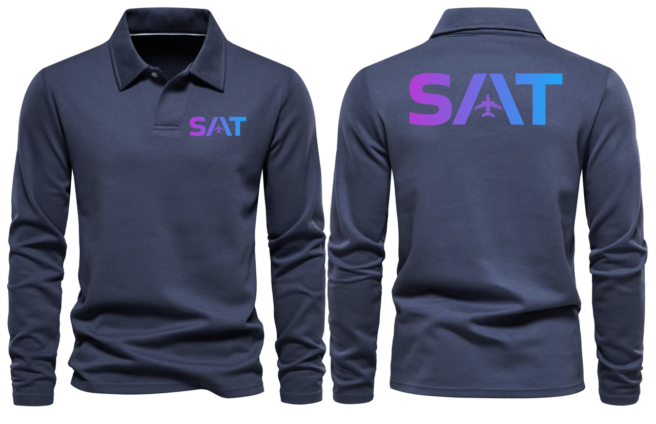SAT AIRPORT LONG SLEEVE  POLO