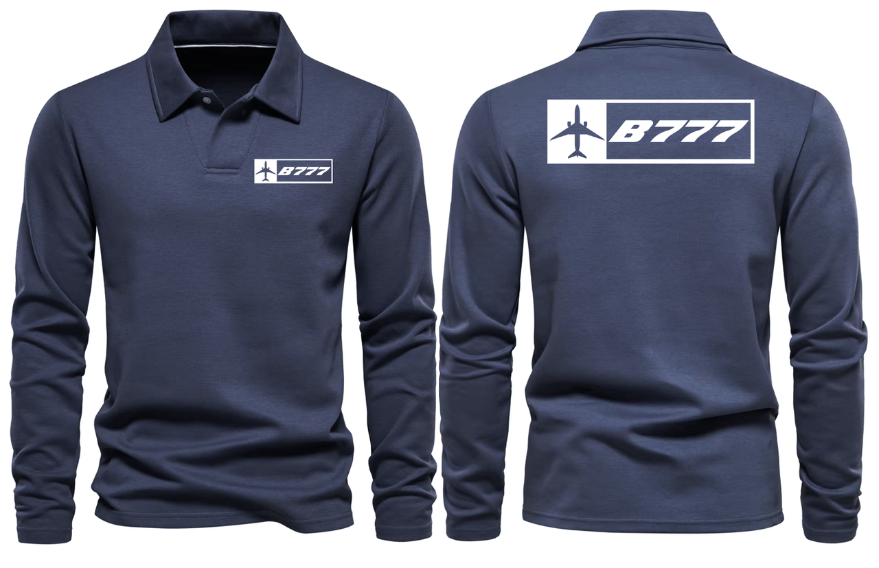 BOEING 777  LONG SLEEVE  POLO