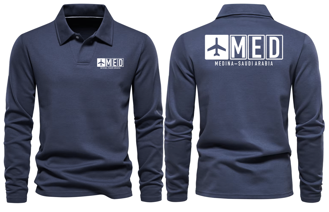 MED AIRPORT LONG SLEEVE POLO 01