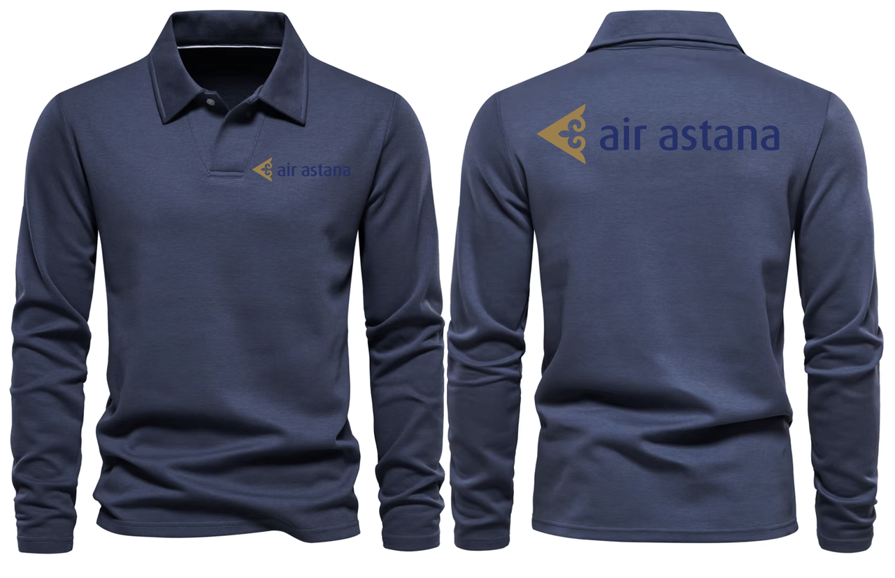 ASTANA AIRLINES LONG SLEEVE  POLO