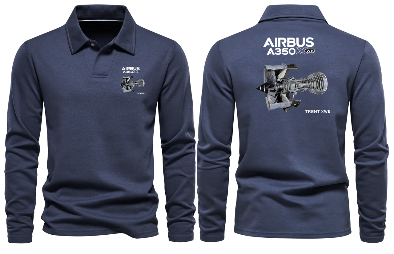 AIRBUS 350 TRENT XWB LONG SLEEVE  POLO