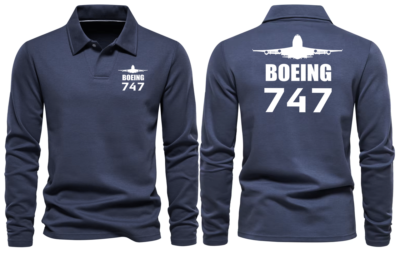 BOEING 747  LONG SLEEVE  POLO