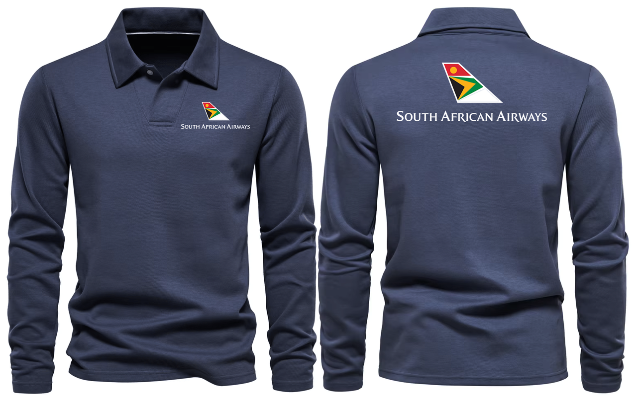 SOUTH AFRICA AIRWAYS LONG SLEEVE  POLO