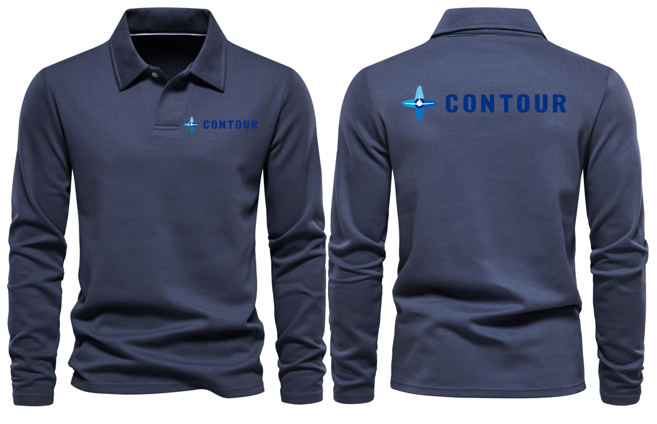CONTOUR AIRWAYS LONG SLEEVE  POLO
