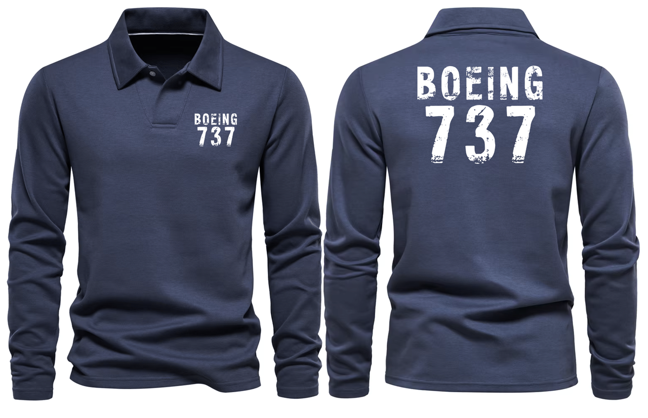 BOEING 737 LONG SLEEVE  POLO