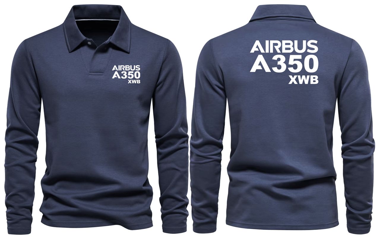 AIRBUS A350 XWB  LONG SLEEVE  POLO