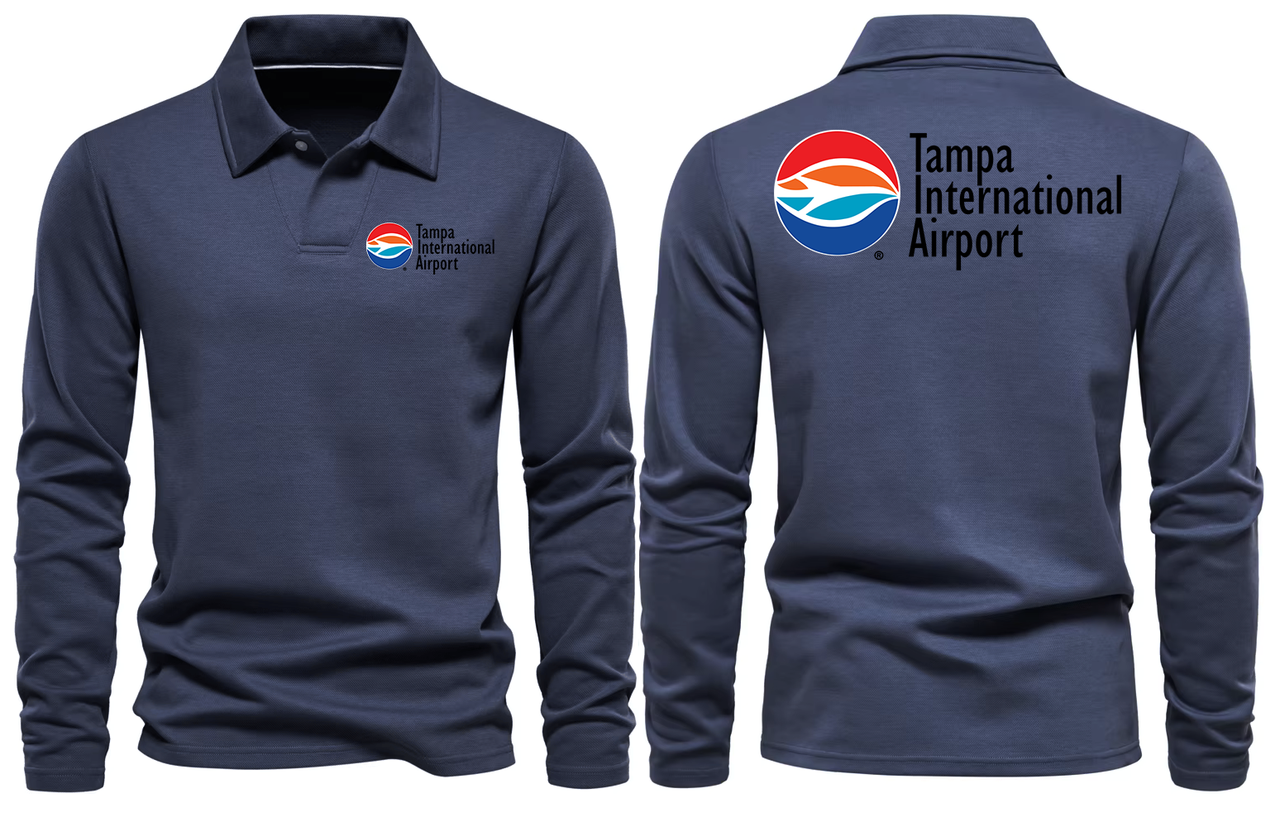 TAMPA AIRPORT LONG SLEEVE  POLO