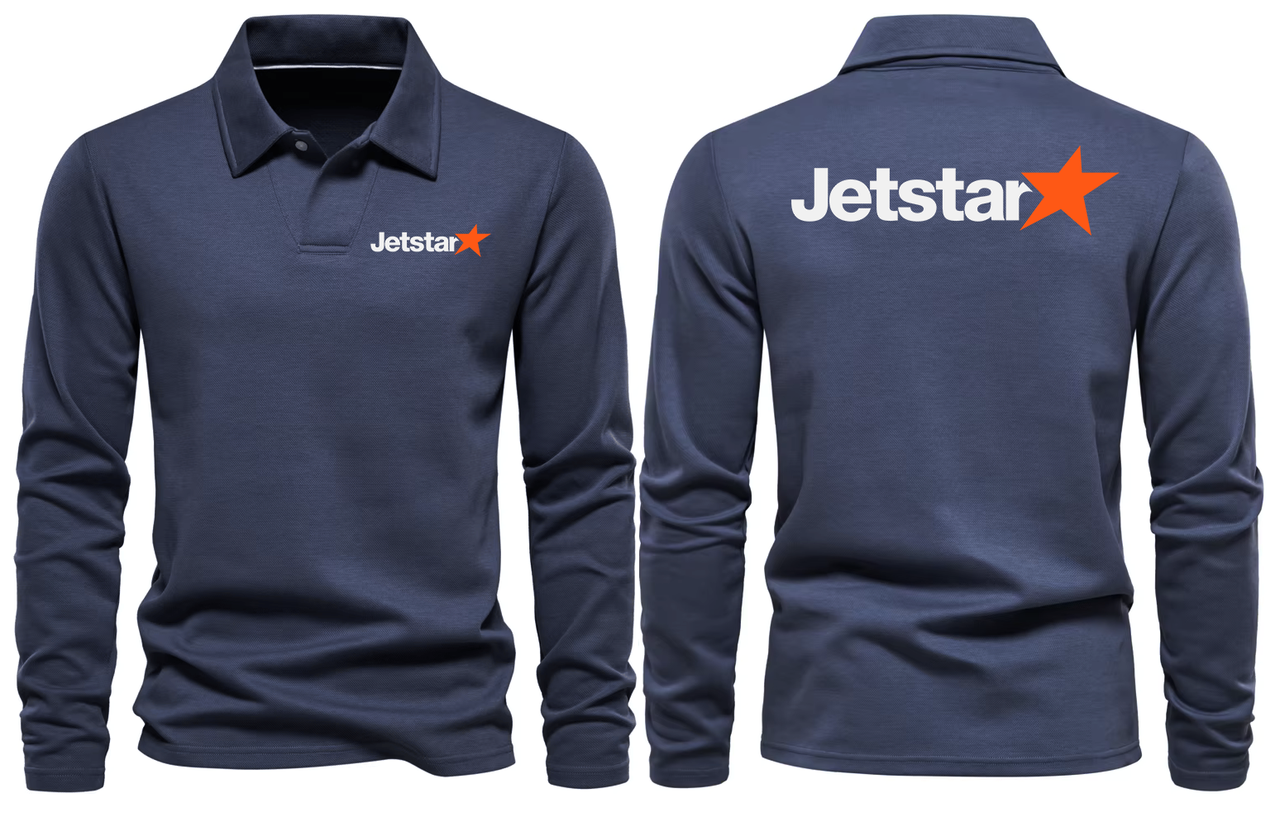 JETSTAR LONG SLEEVE  POLO