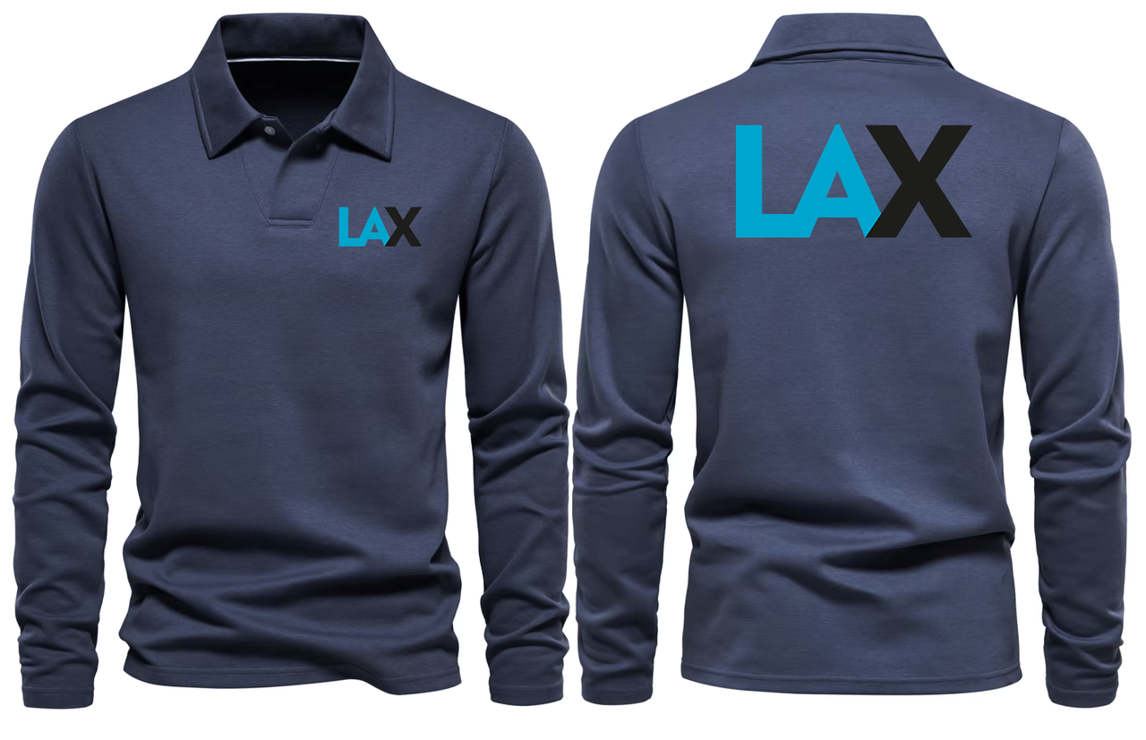 LAX AIRPORT LONG SLEEVE  POLO