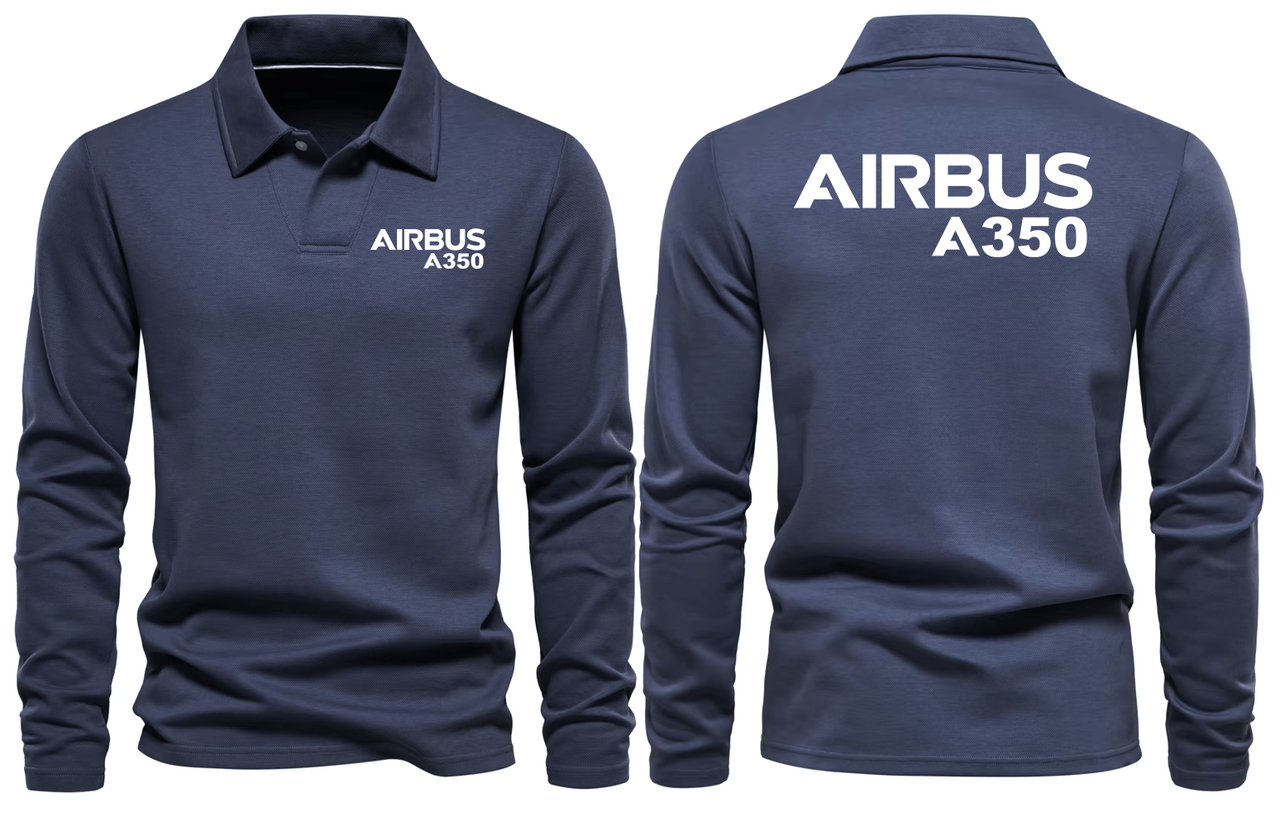 AIRBUS A350  LONG SLEEVE  POLO