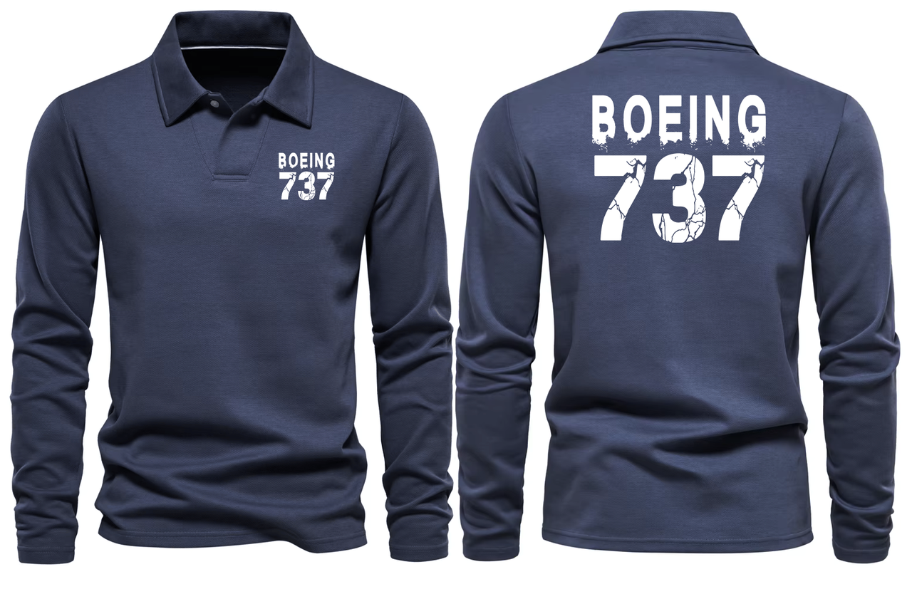 BOEING CFM 56 LONG SLEEVE  POLO