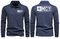 Thumbnail for MCY AIRPORT LONG SLEEVE POLO