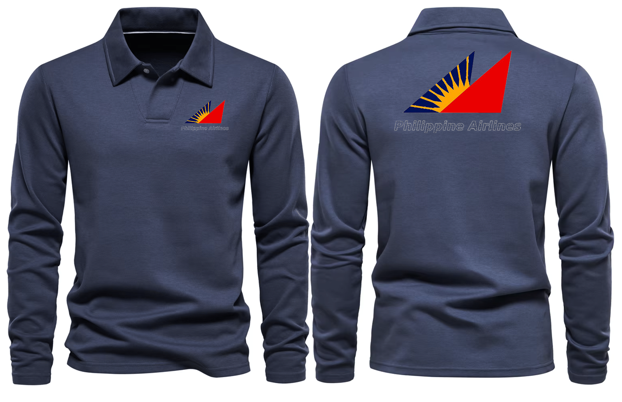 PHIIPPLIEN AIRLINES LONG SLEEVE  POLO