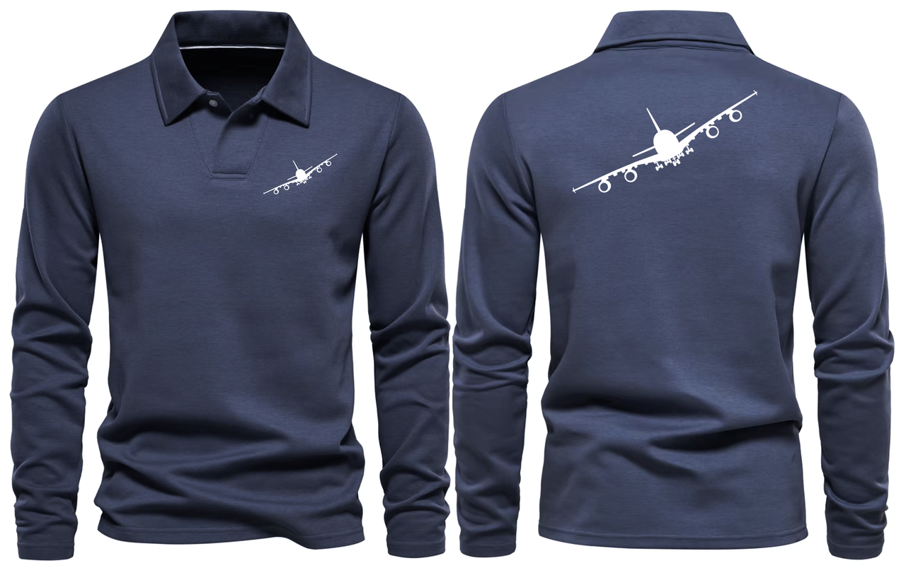 AIRBUS A380 LONG SLEEVE  POLO