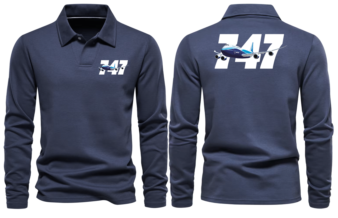 BOEING 747  LONG SLEEVE  POLO