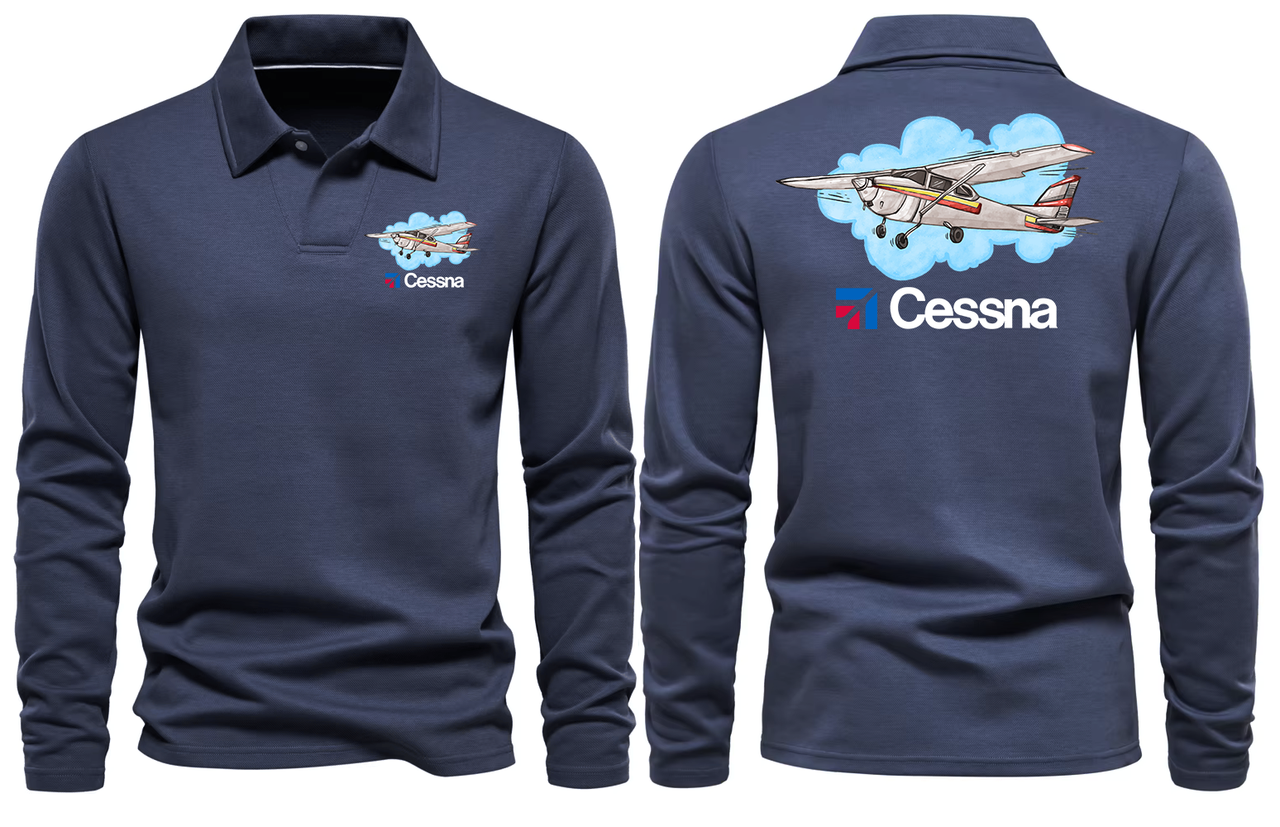 CESSNA LONG SLEEVE  POLO