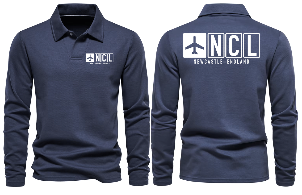 NCL AIRPORT LONG SLEEVE POLO