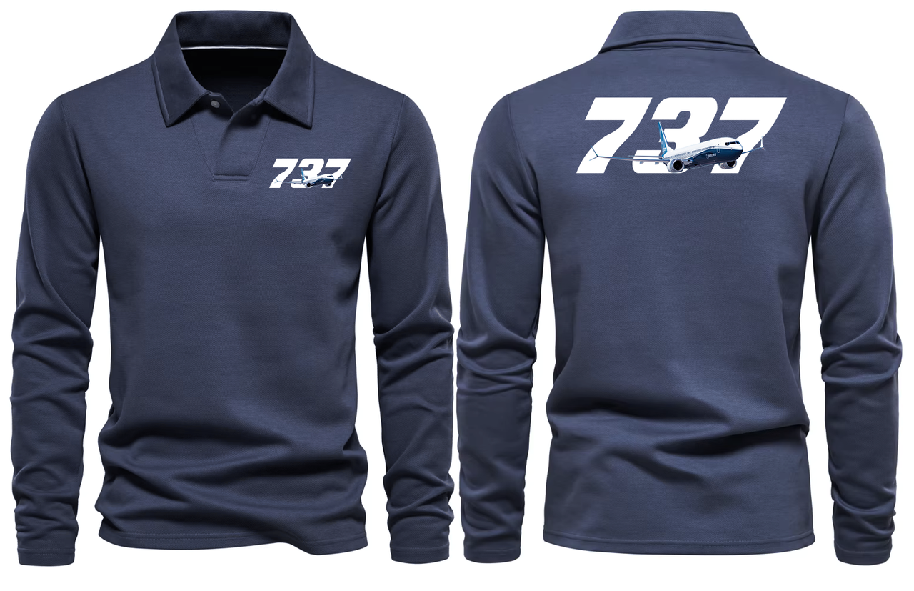 BOEING 737 LONG SLEEVE  POLO