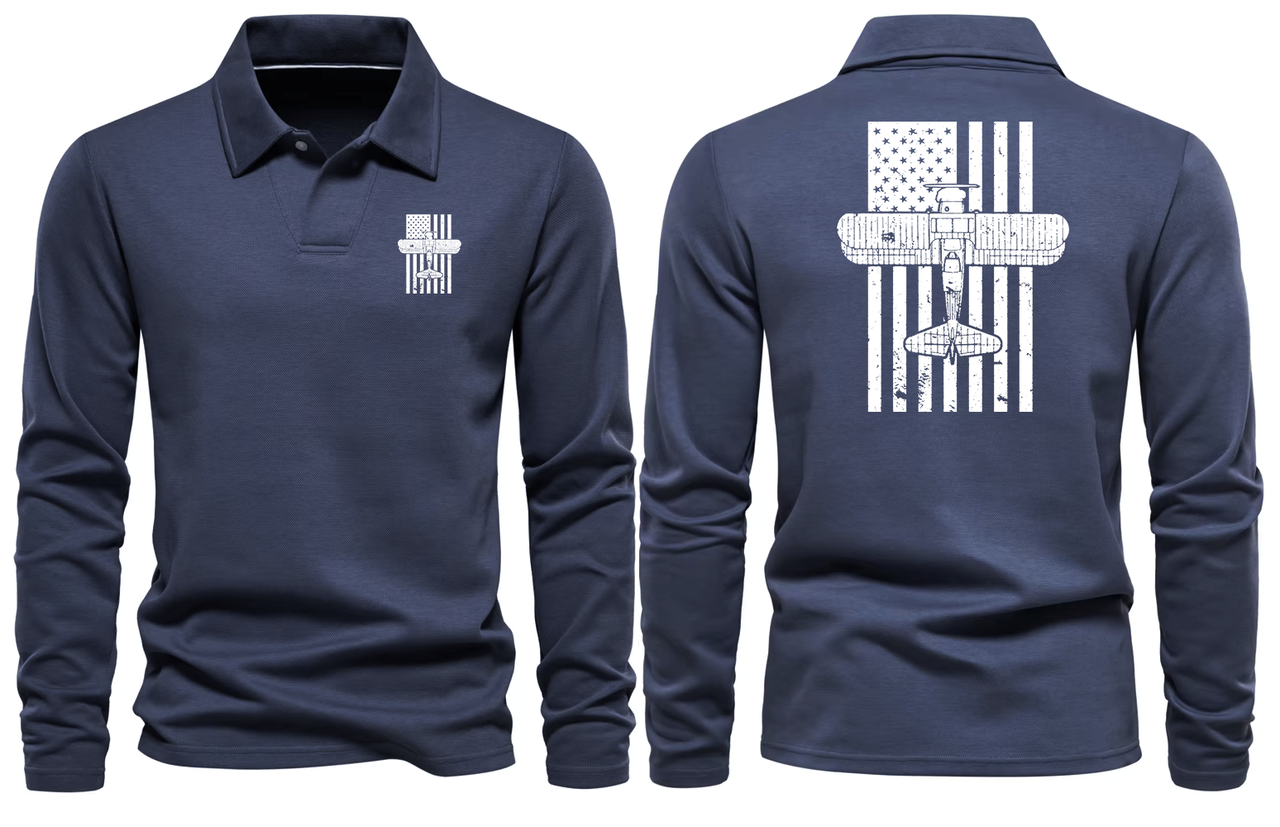 BOEING LONG SLEEVE  POLO