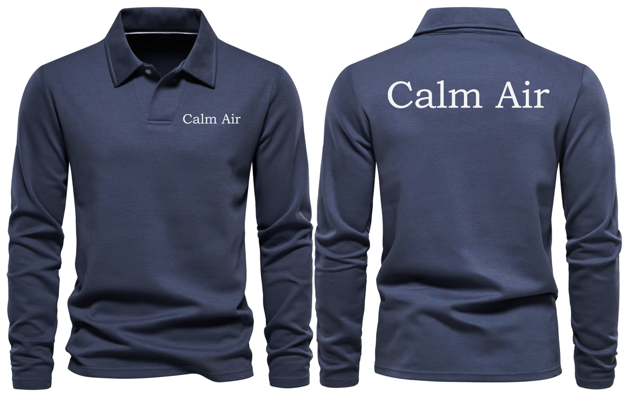 CALM AIR LONG SLEEVE  POLO