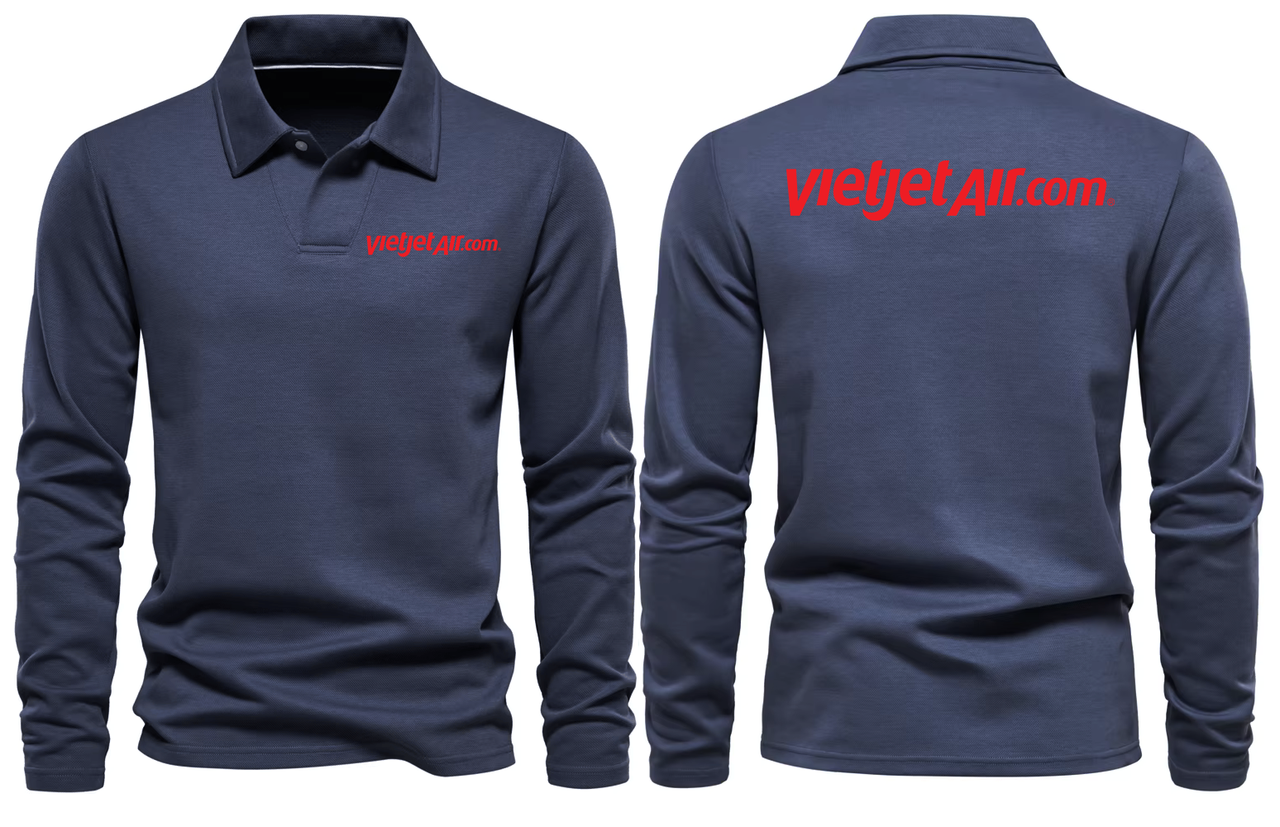 VIETJET.COM AIR  LONG SLEEVE  POLO