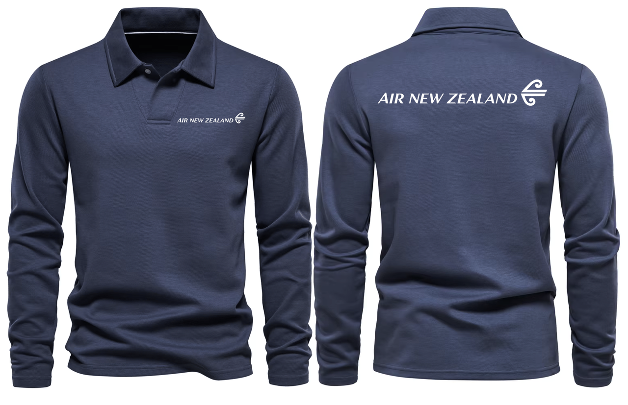 NEW ZEALAND AIRLINES LONG SLEEVE  POLO