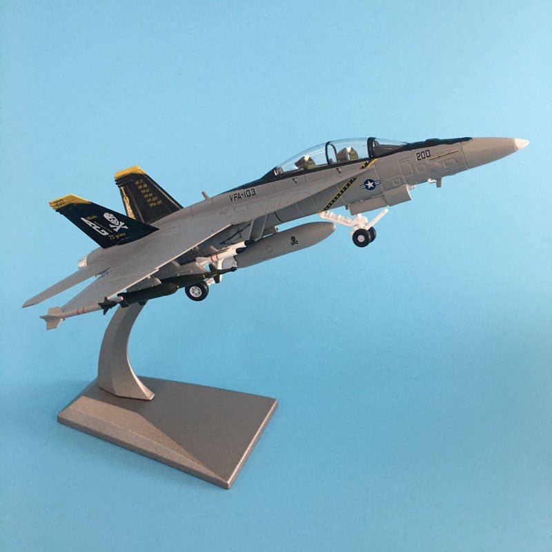 1/100 MILITARY MODEL TOYS F/A - 18 FIGHTER DIECAST METAL PLANE AIRCRAFT AIRPLANE MODEL - PILOTSX