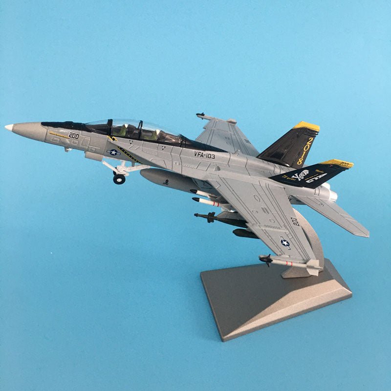 1/100 MILITARY MODEL TOYS F/A - 18 FIGHTER DIECAST METAL PLANE AIRCRAFT AIRPLANE MODEL - PILOTSX